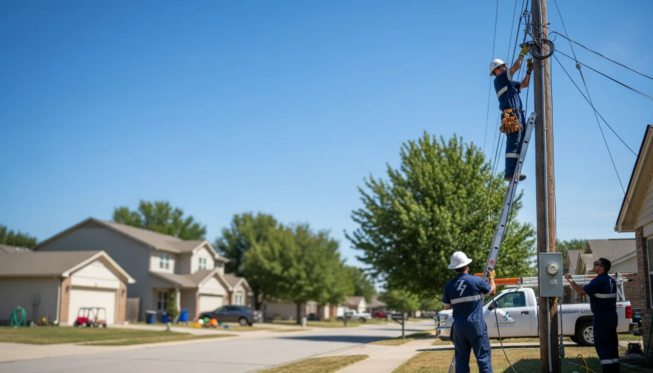 Residential electrician providing installation services in Sullivan, ME